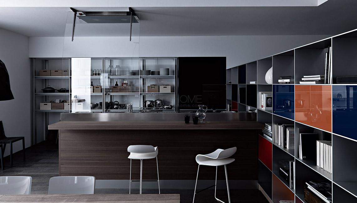 artematica vitrum nero e living Artematica Vitrum Nero Lavagna 餐邊柜