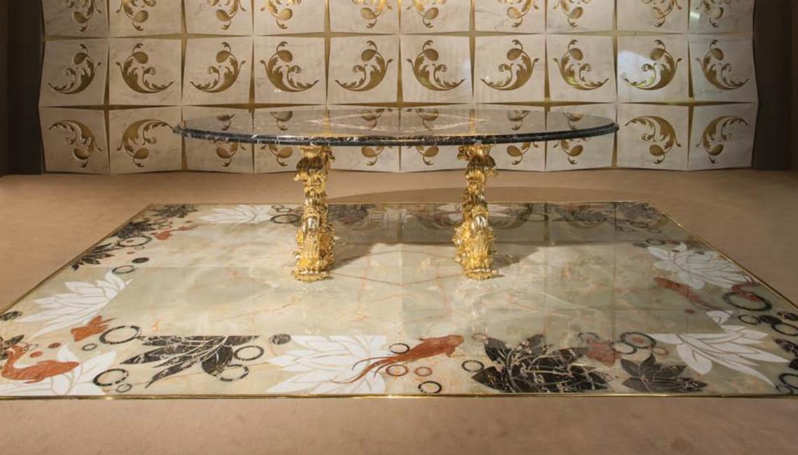 goldfish 大理石地毯