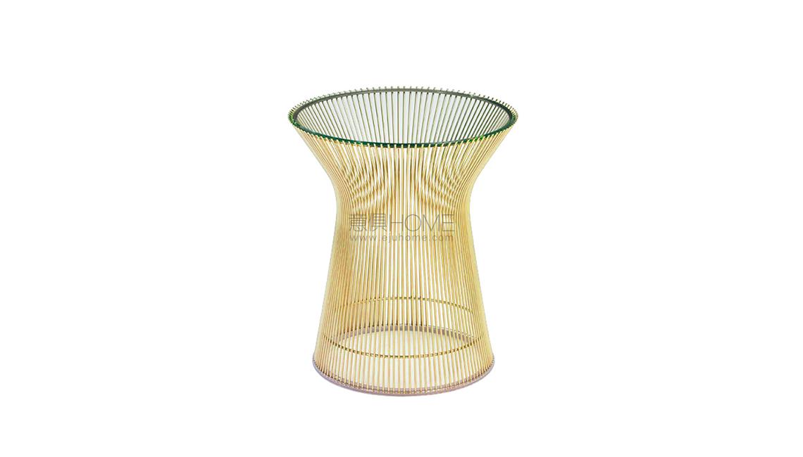 Platner Side Table in Gold茶幾
