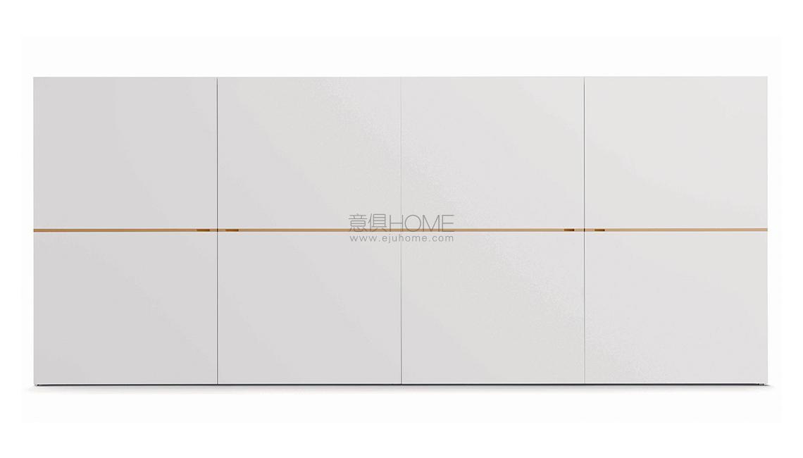 Middle flush closing sliding door衣柜門