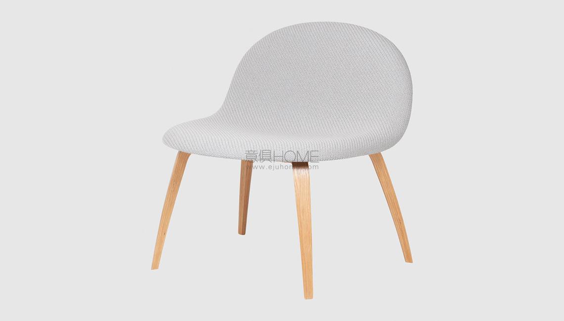 3D Lounge Chair - Fully Upholstered - Wood base休閑椅