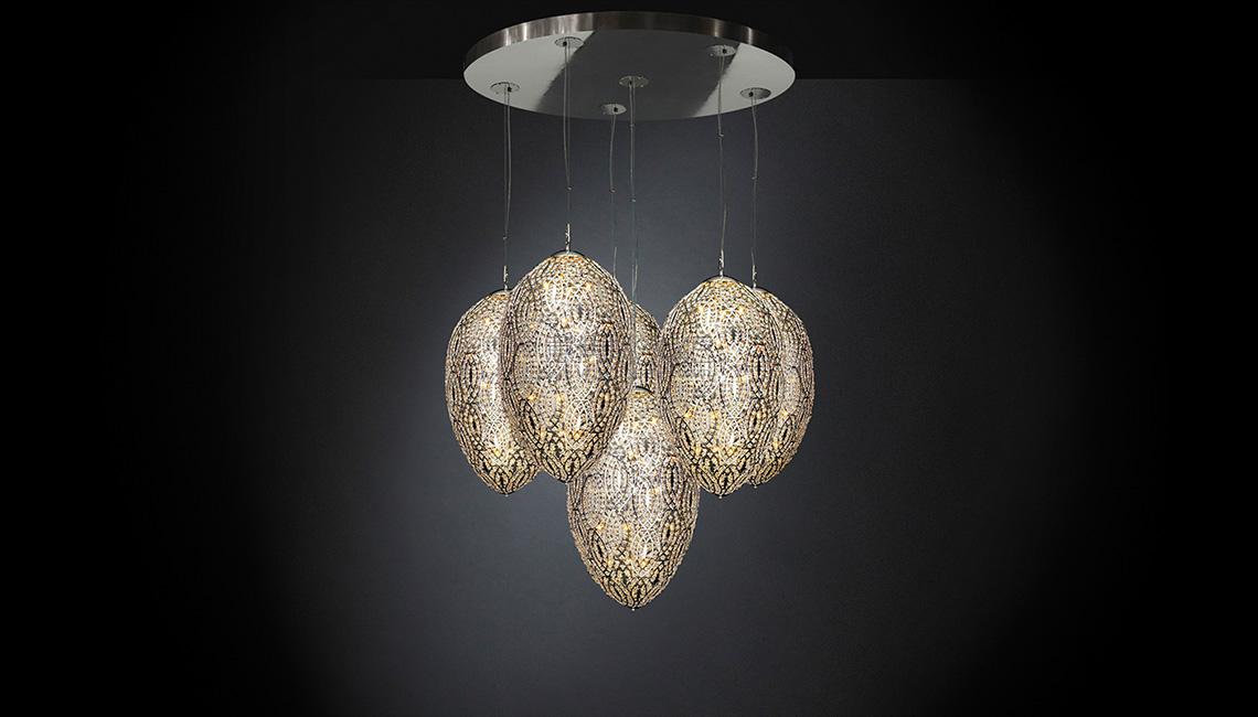 ARABESQUE EGG X 6吊燈