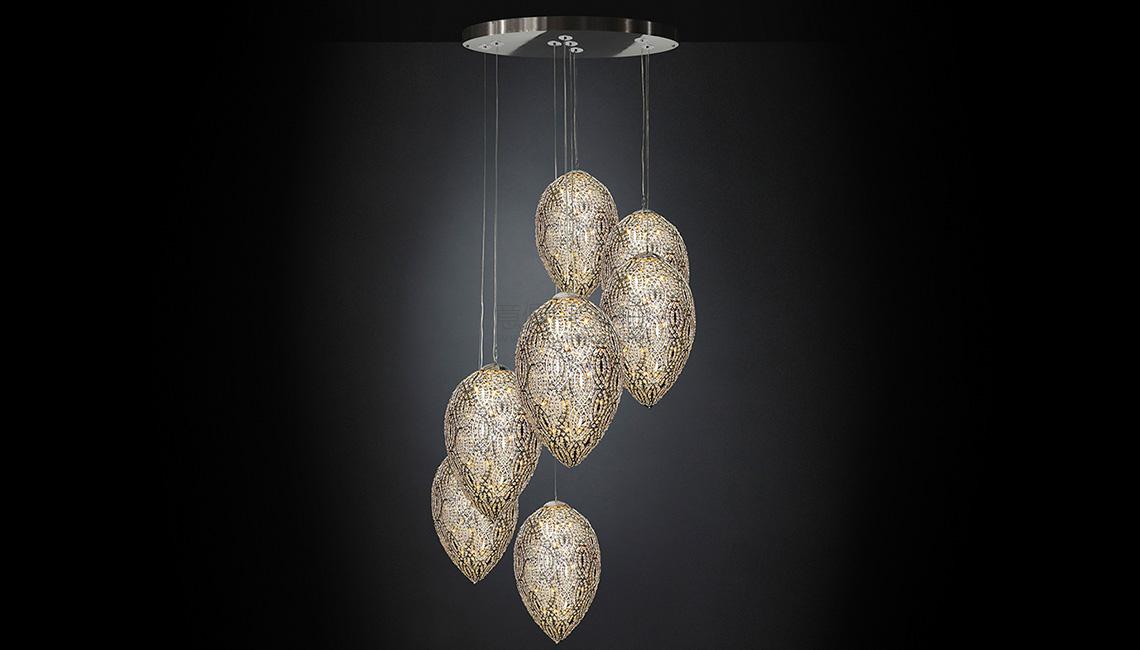 ARABESQUE EGG 7吊燈