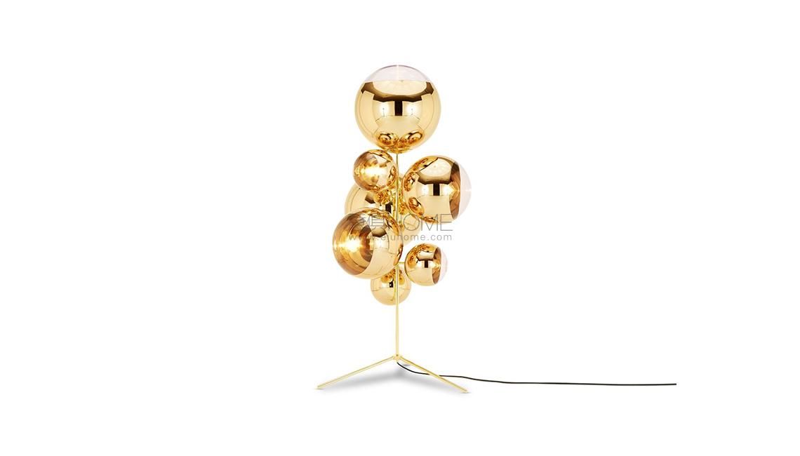 MIRROR BALL STAND CHANDELIER GOLD落地燈
