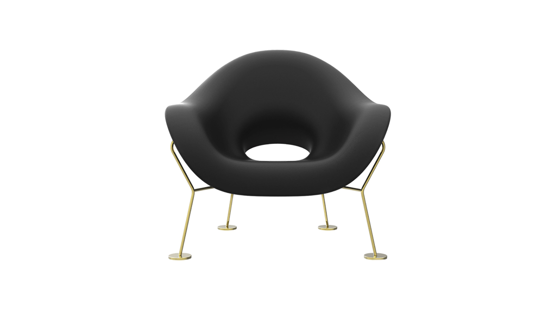 PUPA ARMCHAIR BRASS BASE INDOOR椅子