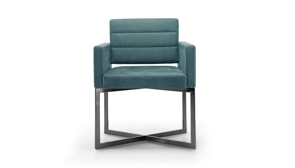 Sedia con base in metallo Black & More扶手椅