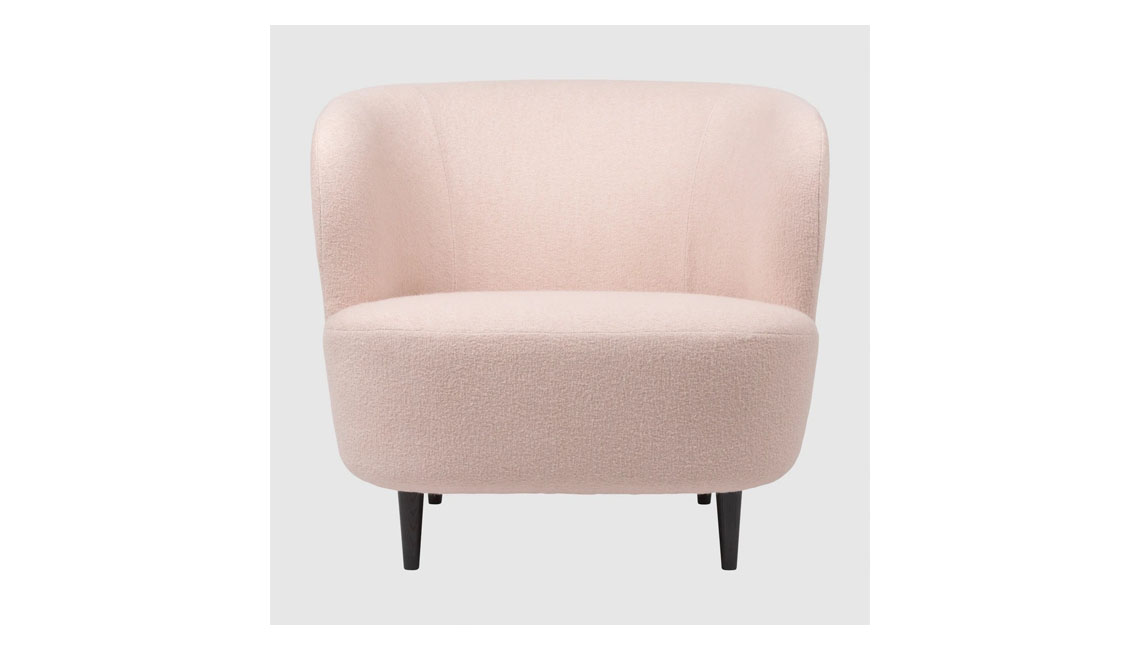 Stay Lounge Chair - Large, with wood legs休閑椅