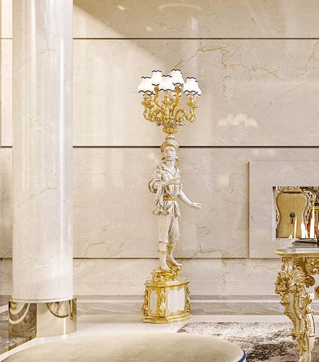 518 黑人像落地燈