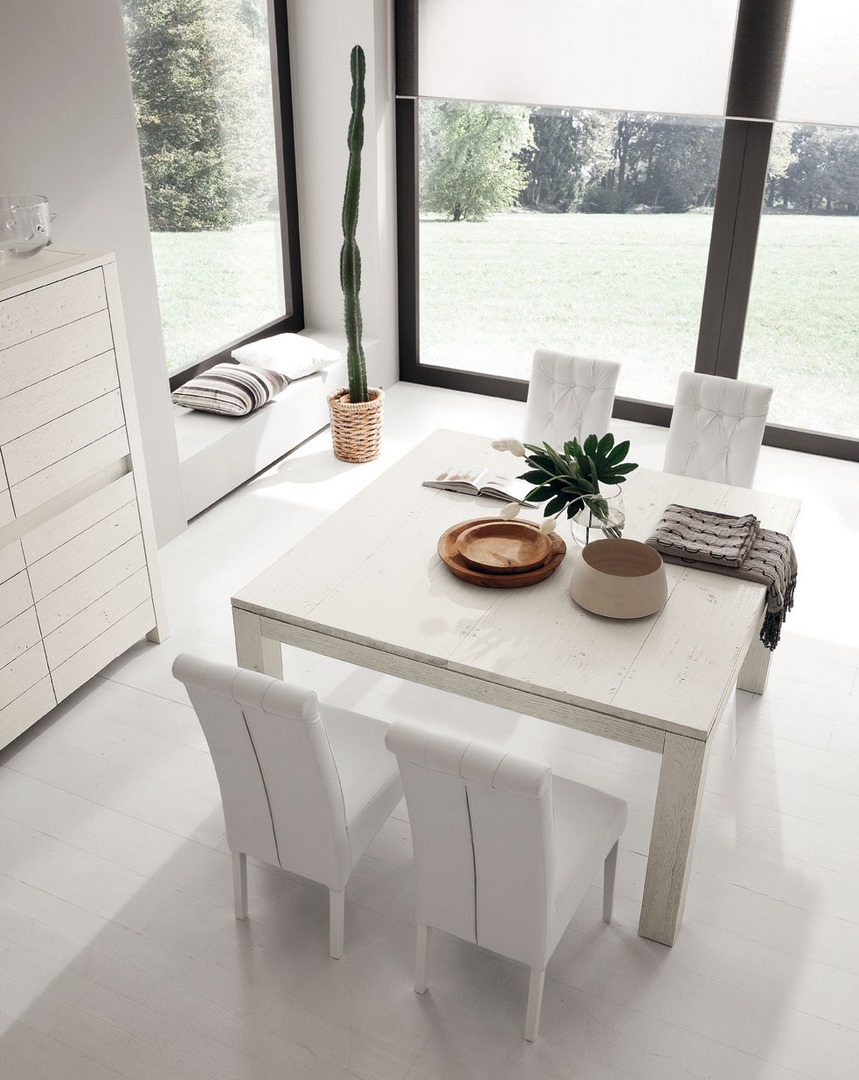 Table Nantes（白）長餐桌