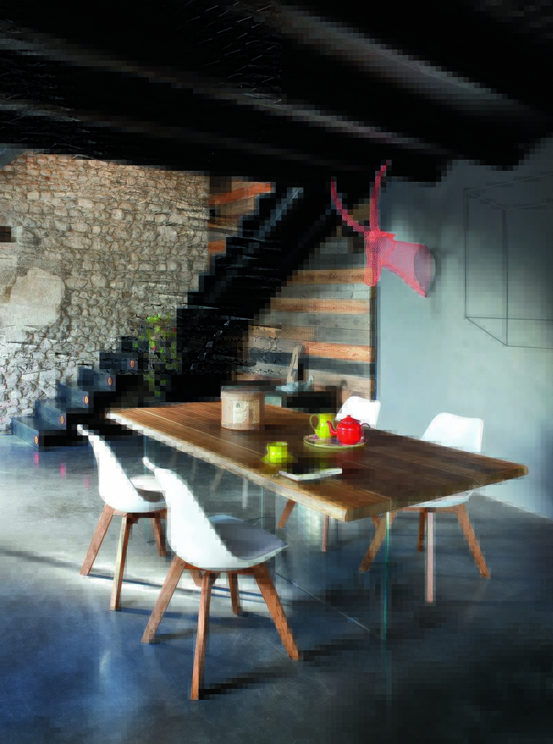 Table Toronto noce 長餐桌