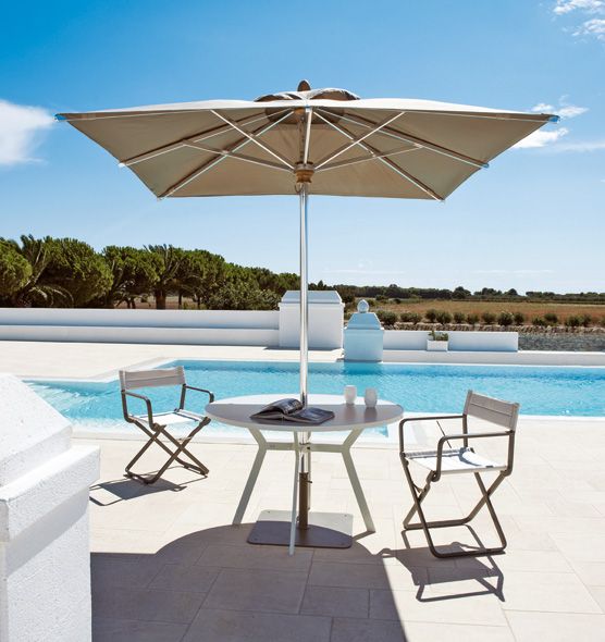 ETHIMOFree Square parasol 3,5x3,5m遮陽傘