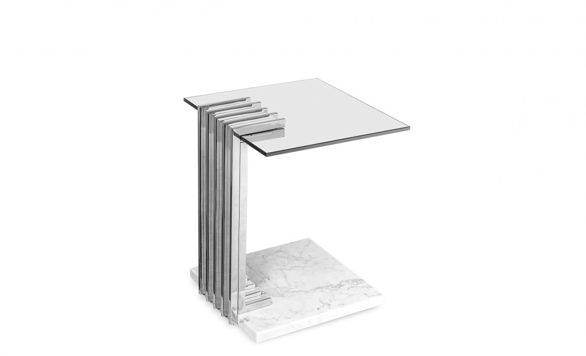 LUXXUVERTIGO GREY SIDE TABLE戶外邊幾