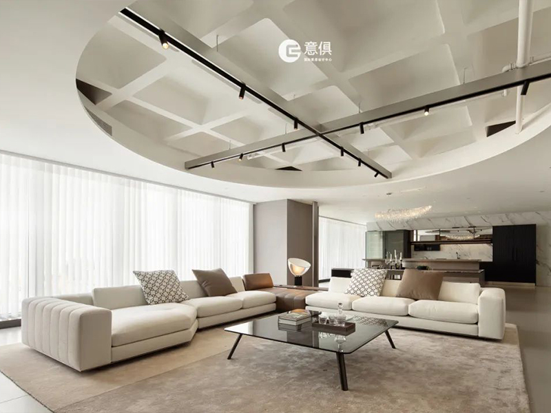 擺滿Minotti的大橫廳也太奢了，裝修豪宅怎能不來(lái)這里逛逛？