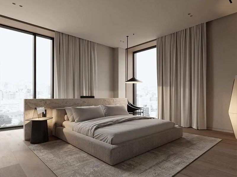 現代極簡風臥室的最佳選擇！沒什么特別的，就是主打高級又舒服